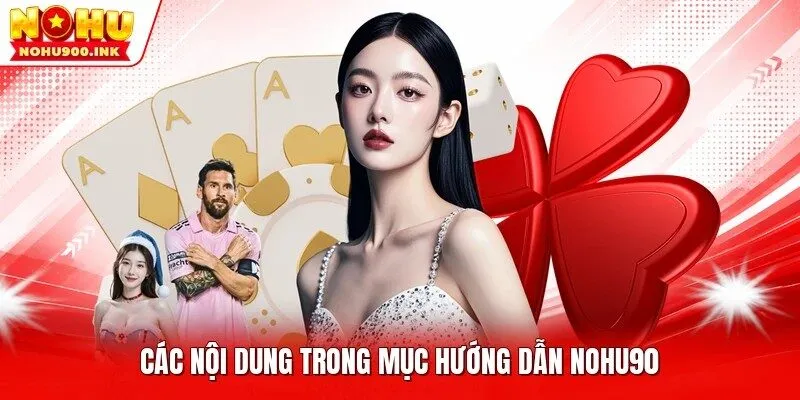 Các nội dung trong mục hướng dẫn NOHU90